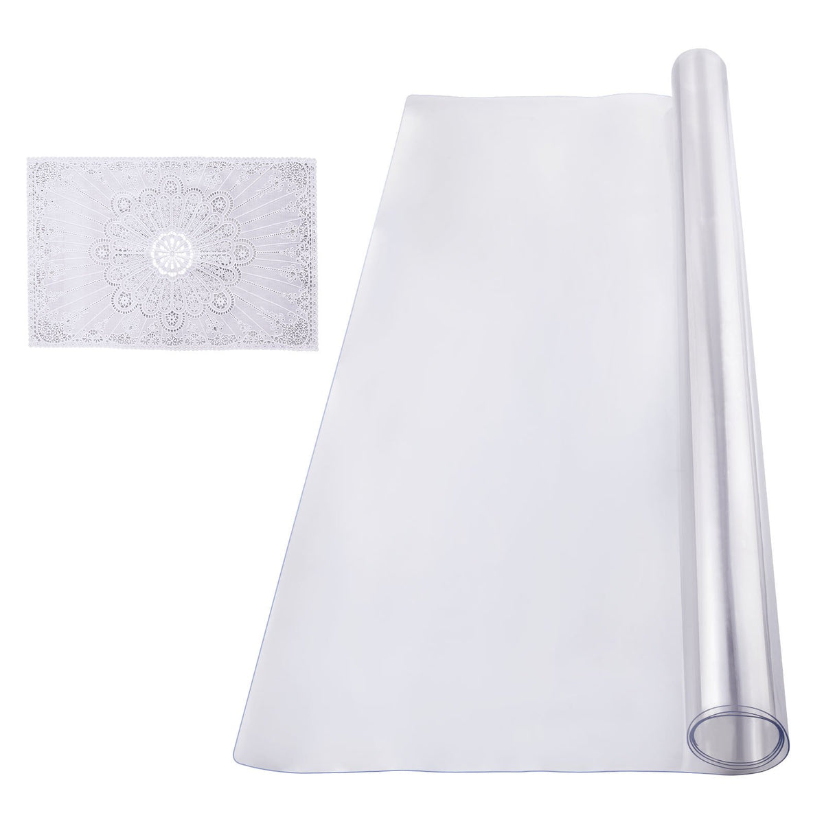 VEVOR PVC Table Protector 91 × 137 cm, 1.5 mm, Clear, Water-Resistant