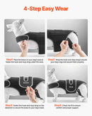 VEVOR suņu muguras balsts IVDD atbalstam, ortopēdisks regulējams muguras korsetes balsts ar atstarojošu apdari, mugurkaula atbalsts sāpju mazināšanai un pirms/pēcoperācijas aprūpei