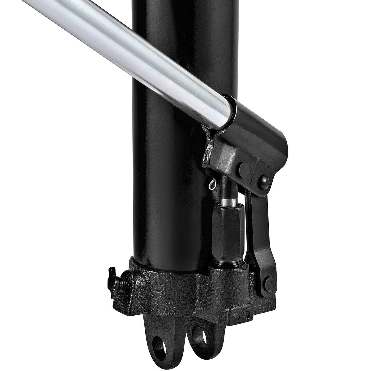 VEVOR Hydraulic Long Frame Jack, 3 t Lifting Capacity, with Single-Acting Pump and Clevis Base, Manual Floor Jack with Handle, Suitable for Garage/Workshop Cranes, Engine Lifting, Black