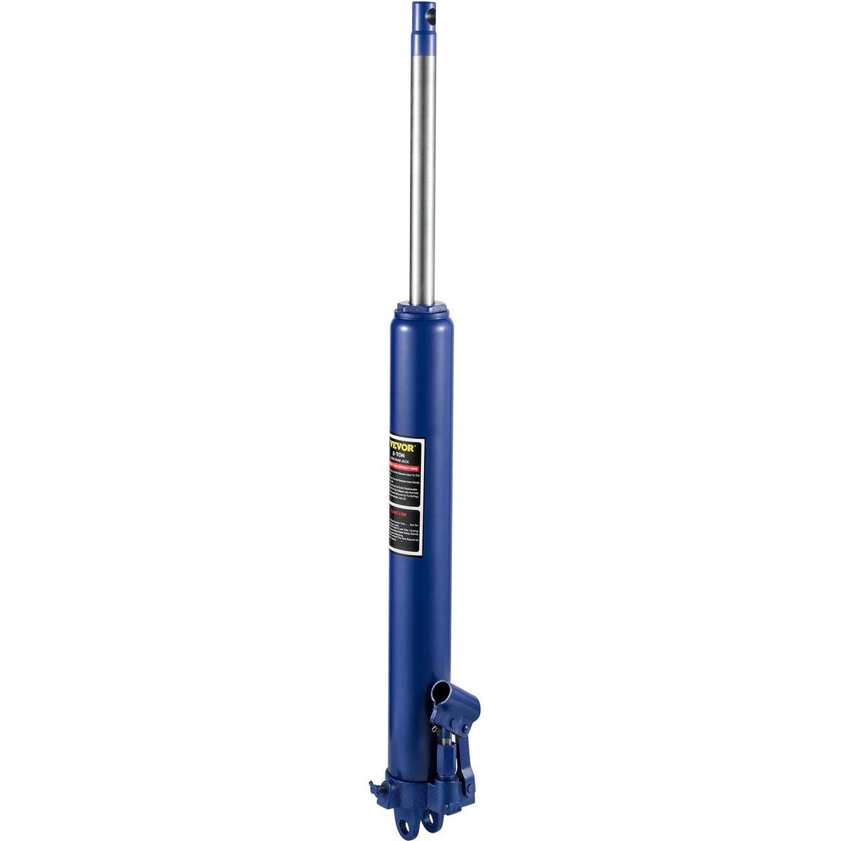 VEVOR Hydraulic Long Jack, 8 t Lifting Capacity, with Single-Acting Pump and Hook Base, Manual Trolley Jack with Handle, Suitable for Garages/Workshops, Engine Lifting, Blue