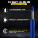 VEVOR hidrauliskais garais domkrats, 8 t celtspēja, ar vienvirzuļa sūkni un āķa pamatni, manuālais dzīvotājkrēsls ar rokturi, piemērots garāžām/darbnīcām, dzinēja pacelšanai, zils