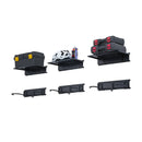 Pie sienas stiprināms veloturētājs ar 3 plauktiem 6 velosipēdiem