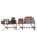 Pie sienas stiprināms veloturētājs ar 2 plauktiem 4 velosipēdiem