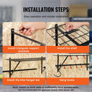 Pie sienas stiprināms veloturētājs ar 2 plauktiem 4 velosipēdiem