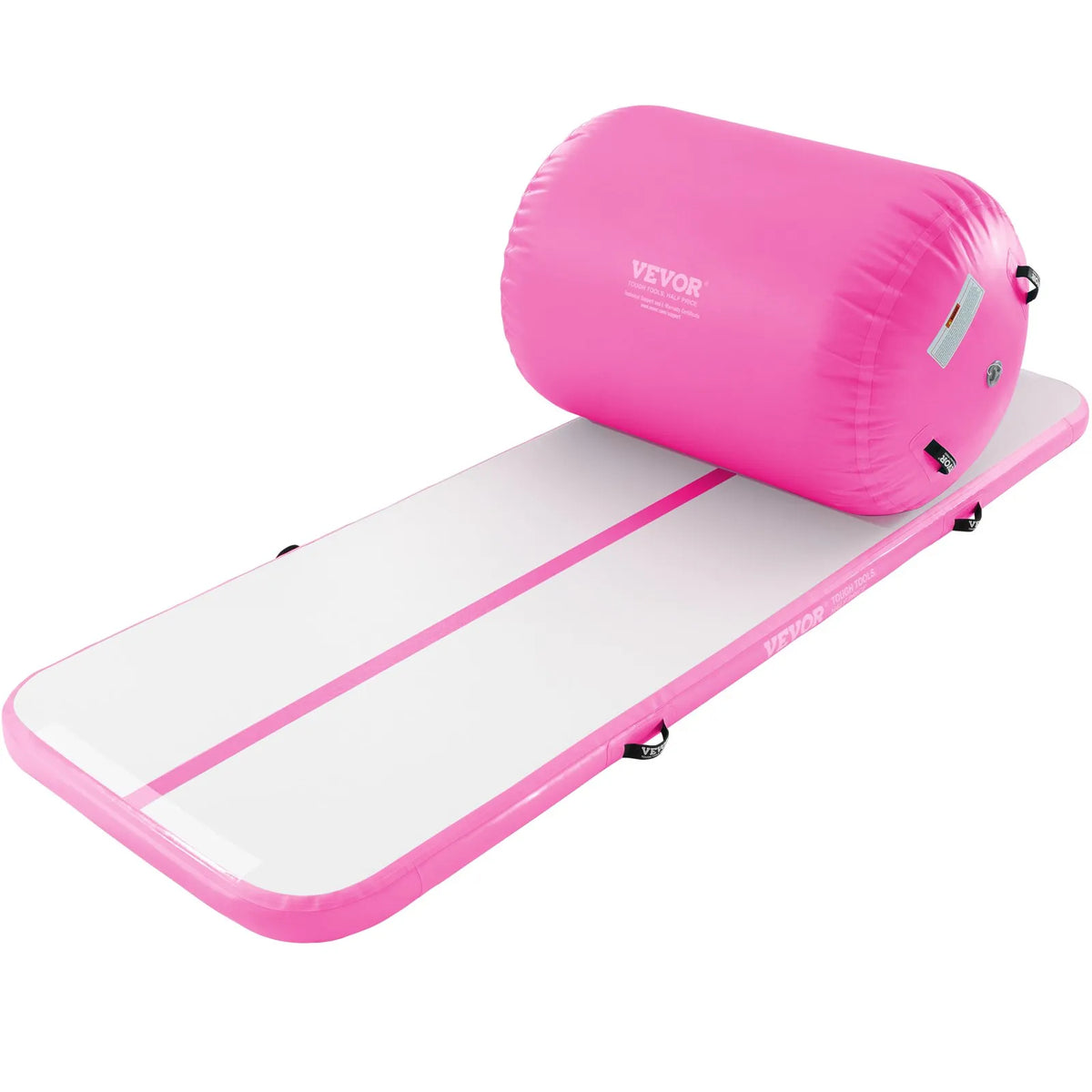 VEVOR Air Track Set 2 pcs – Inflatable Mat and Gymnastics Roller with Pump