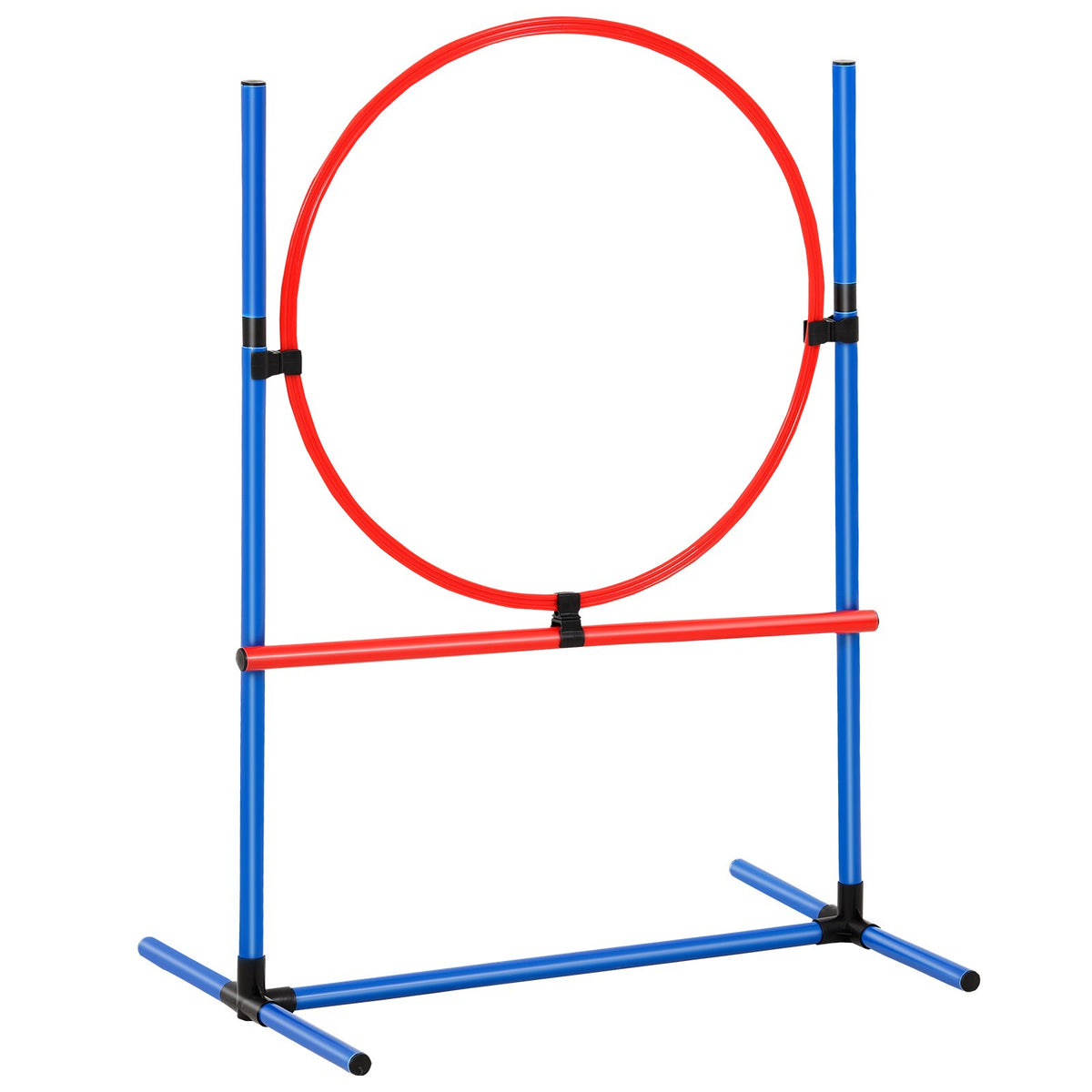 VEVOR suņu veiklības (agility) treniņu komplekts, 5 daļas – šķēršļi, slaloms, tunelis, riņķis, pauzes laukums, ar 2 somām