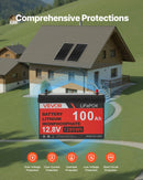 VEVOR 400 W pilns saules enerģijas komplekts ar 2 × 200 W monokristāliskajiem paneļiem, 12,8 V 100 Ah LiFePO₄ akumulatoru, 40 A MPPT uzlādes kontrolieri un 1000 W invertoru mājai, kemperiem, laivām un autonomām sistēmām