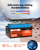 VEVOR 1200 W 24 V pilns saules enerģijas komplekts, 6 × 200 W monokristāliskie saules paneļi, 25,6 V 300 Ah LiFePO₄ akumulators, 24 V 3600 W hibrīdinvertors autonomām sistēmām lielai mājai, šķūnim vai saimniecībai