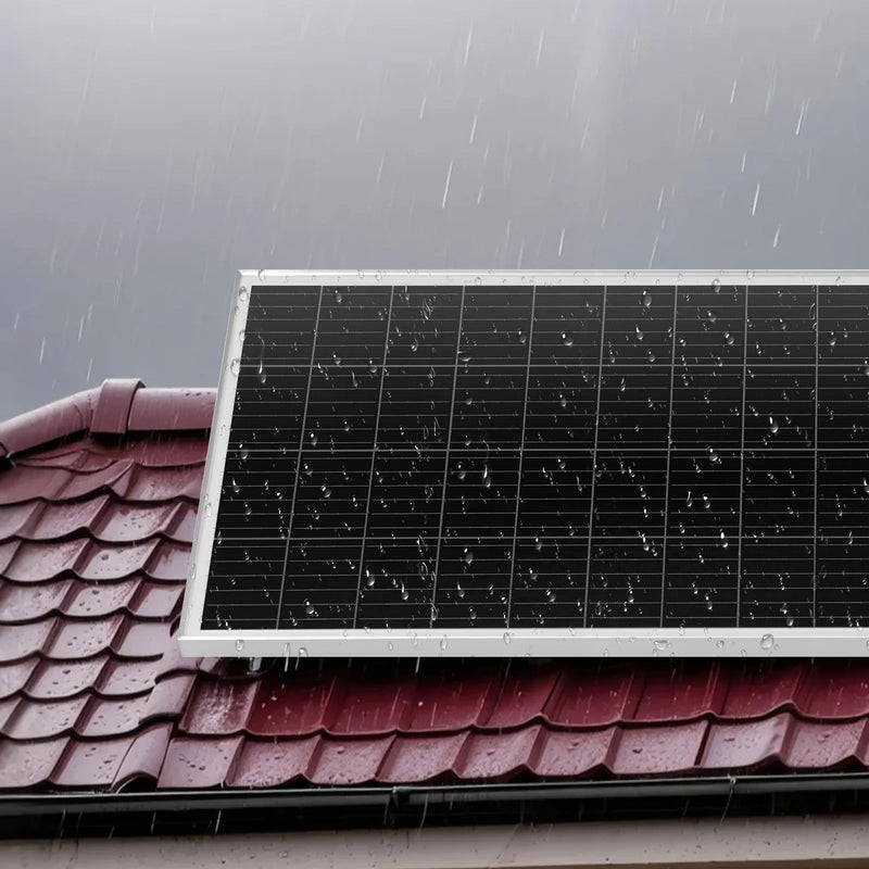 VEVOR 1200 W 24 V pilns saules enerģijas komplekts, 6 × 200 W monokristāliskie saules paneļi, 25,6 V 300 Ah LiFePO₄ akumulators, 24 V 3600 W hibrīdinvertors autonomām sistēmām lielai mājai, šķūnim vai saimniecībai