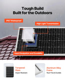 VEVOR 2400 W 48 V pilns saules enerģijas komplekts, 12 × 200 W monokristāliskie saules paneļi, 51,2 V 100 Ah LiFePO₄ akumulators, 48 V 5000 W hibrīdinvertors autonomām sistēmām lielai mājai, šķūnim vai saimniecībai