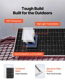 VEVOR 4800 W 48 V pilns saules enerģijas komplekts, 12 × 400 W monokristāliskie saules paneļi, 51,2 V 300 Ah LiFePO₄ akumulators, 2 × 5000 W hibrīdinvertori autonomām sistēmām lielai mājai, šķūnim vai saimniecībai