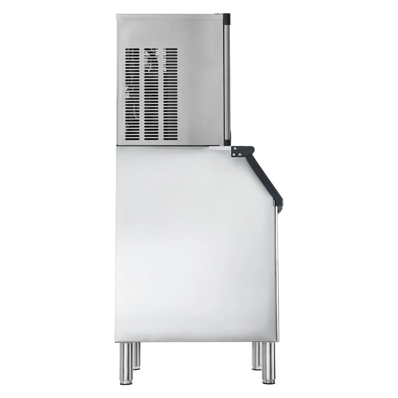 VEVOR profesionāls ledus ģenerators, 136 kg/24 h ledus ražošana, nerūsējošā tērauda uzglabāšanas tvertne 136 kg, automātiska pašattīrīšanās, skārienekrāns, piemērots bāriem, kafejnīcām un restorāniem