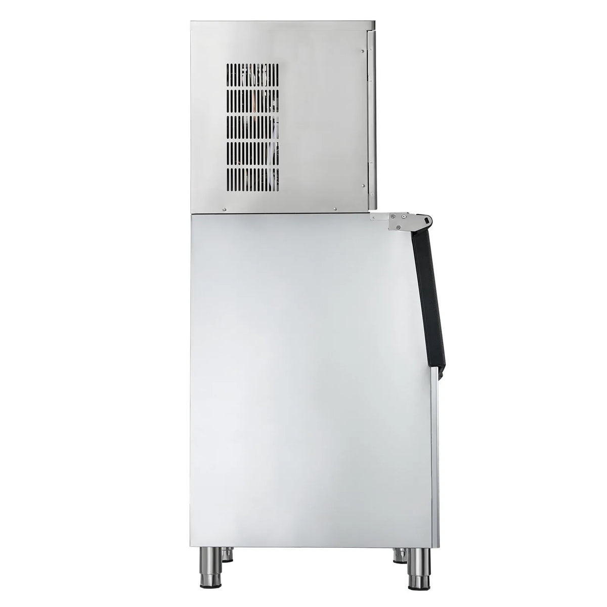 VEVOR Professional Ice Maker 204 kg/24 h with 113 kg Stainless Steel Storage Tank, Self-Cleaning, Touch Screen