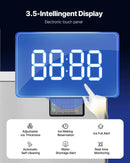 VEVOR profesionāla ledus ražošanas iekārta, 204 kg/24 h, ar 113 kg nerūsējošā tērauda uzglabāšanas tvertni, automātiska pašattīrīšanās, skārienjutīga vadība, bāriem, kafejnīcām un restorāniem