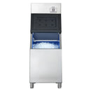 VEVOR profesionāla ledus ražošanas iekārta, 250 kg/24 h, ar 136 kg nerūsējošā tērauda uzglabāšanas tvertni, automātiska pašattīrīšanās, skārienjutīga vadība, bāriem, kafejnīcām un restorāniem