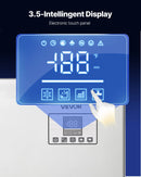 VEVOR profesionāla ledus ražošanas iekārta, 250 kg/24 h, ar 136 kg nerūsējošā tērauda uzglabāšanas tvertni, automātiska pašattīrīšanās, skārienjutīga vadība, bāriem, kafejnīcām un restorāniem