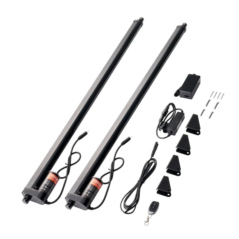 VEVOR lineārā aktuatora komplekts 2 gab., 12 V, gājiens 760 mm, ātrums 9 mm/s, slodze līdz 99,79 kg/1000 N, IP54 aizsardzība