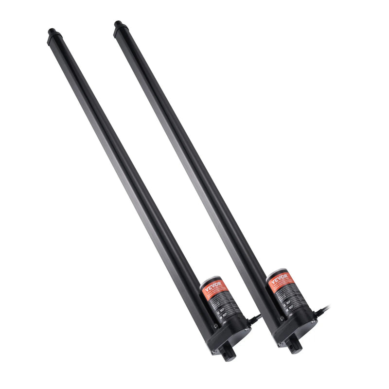 VEVOR lineārā aktuatora komplekts 2 gab., 12 V, gājiens 760 mm, ātrums 9 mm/s, slodze līdz 99,79 kg/1000 N, IP54 aizsardzība
