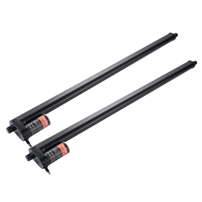 VEVOR lineārā aktuatora komplekts 2 gab., 12 V, gājiens 760 mm, ātrums 9 mm/s, slodze līdz 99,79 kg/1000 N, IP54 aizsardzība