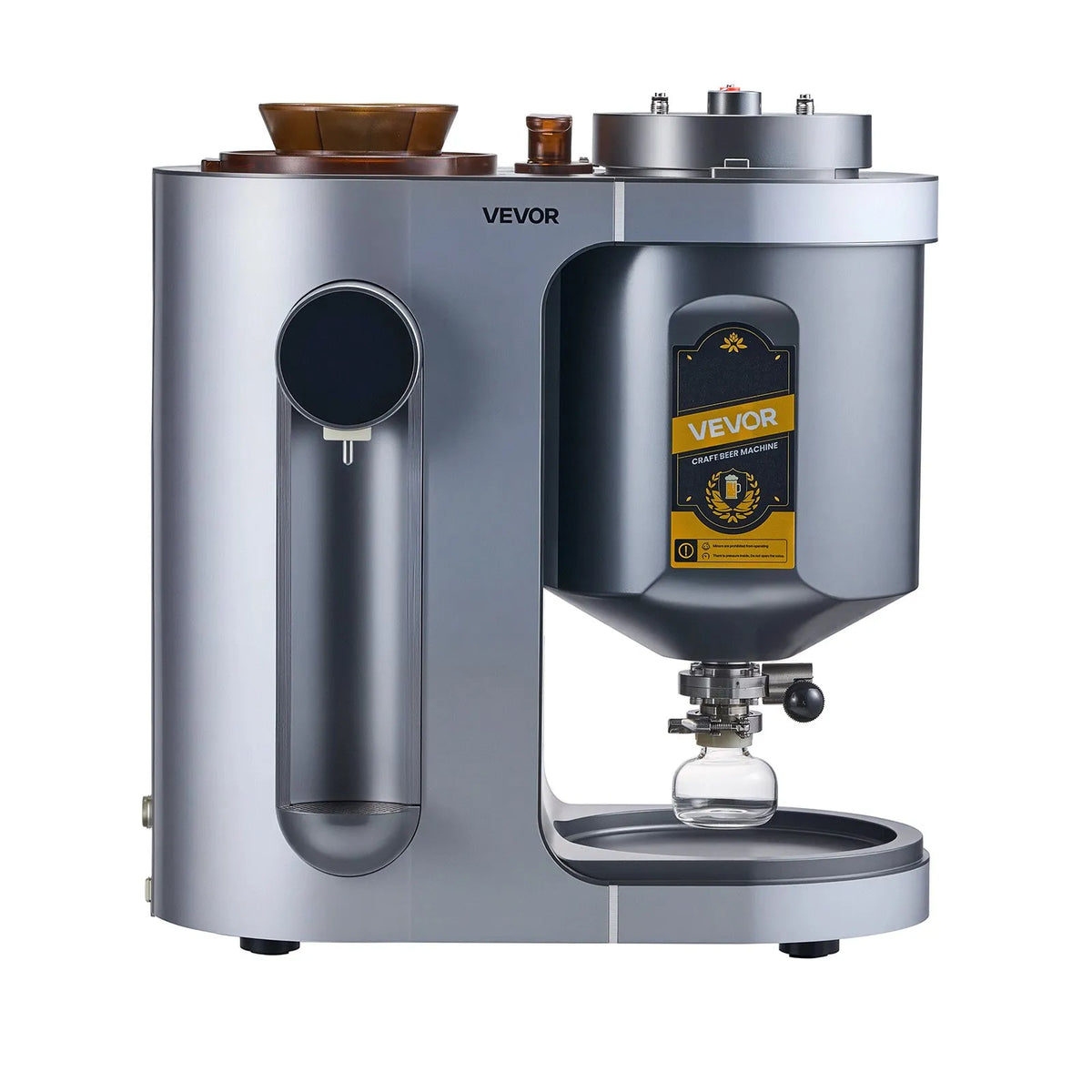 VEVOR automātiskā mājas alus darīšanas iekārta 1500 W, 13 L, ar misas vārīšanas funkciju, 304 nerūsējošā tērauda tvertne, automātiska temperatūras un spiediena kontrole - ZEMLETES.LV