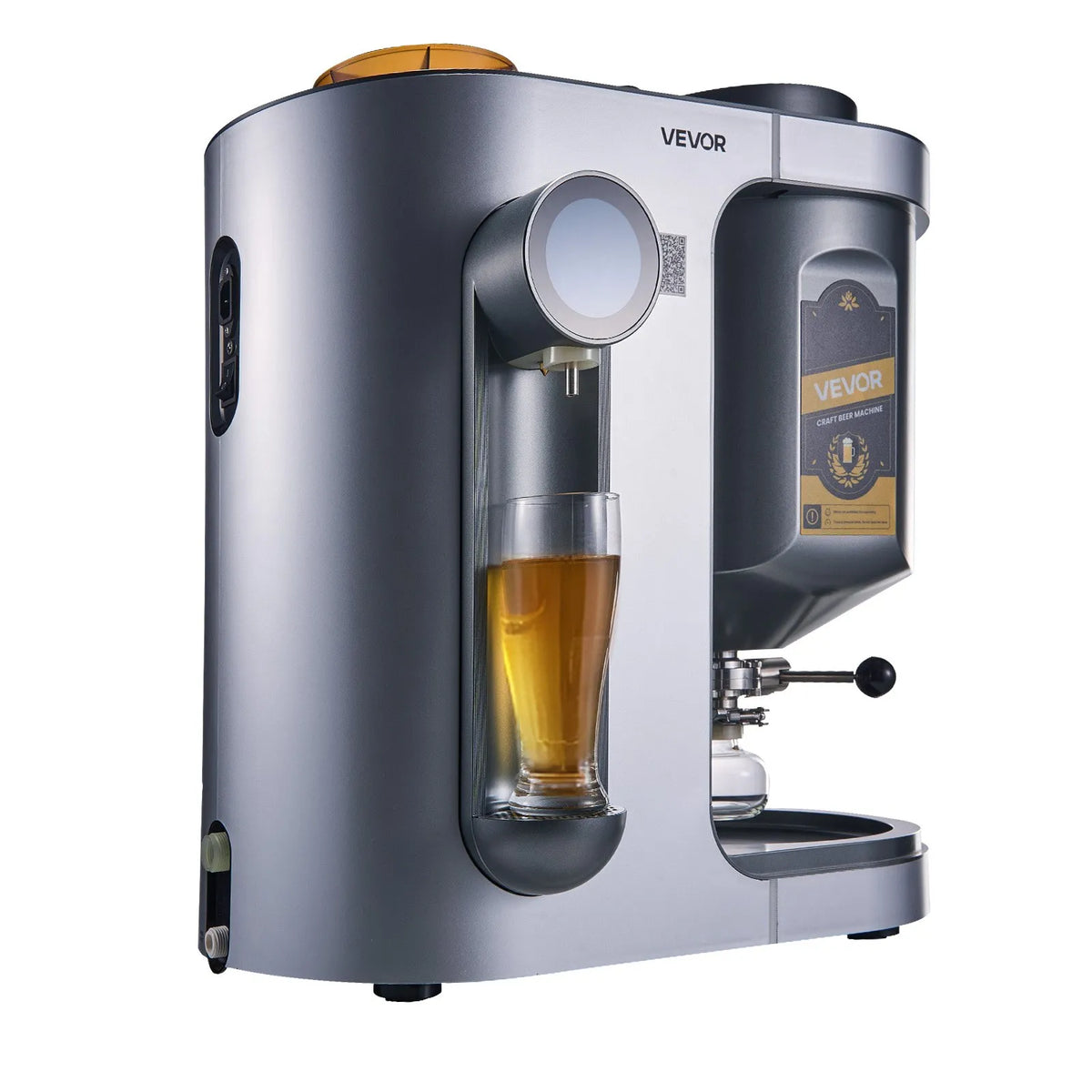 VEVOR automātiskā mājas alus darīšanas iekārta 1500 W, 13 L, ar misas vārīšanas funkciju, 304 nerūsējošā tērauda tvertne, automātiska temperatūras un spiediena kontrole - ZEMLETES.LV
