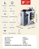 VEVOR automātiskā mājas alus darīšanas iekārta 1500 W, 13 L, ar misas vārīšanas funkciju, 304 nerūsējošā tērauda tvertne, automātiska temperatūras un spiediena kontrole - ZEMLETES.LV