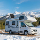 VEVOR 30 W 12 V saules paneļa akumulatora lādētājs, uzturošās uzlādes saules lādētājs ar viedo MPPT kontrolieri un regulējamu montāžas kronšteinu, IP67 ūdensizturīgs, paredzēts automašīnām, laivām, kemperiem, motocikliem un piekabēm