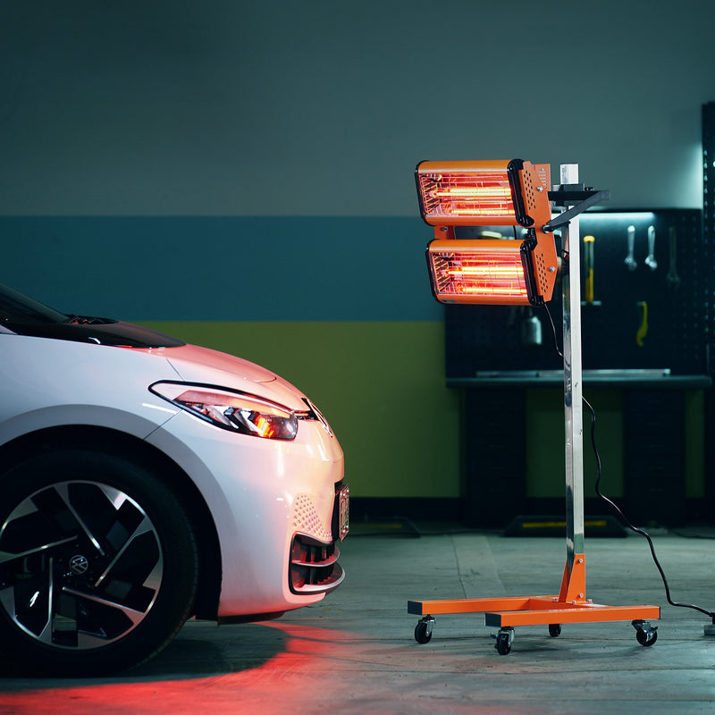 VEVOR 2200 W augstas jaudas infrasarkanā krāsas žāvēšanas lampa auto virsbūves žāvēšanai