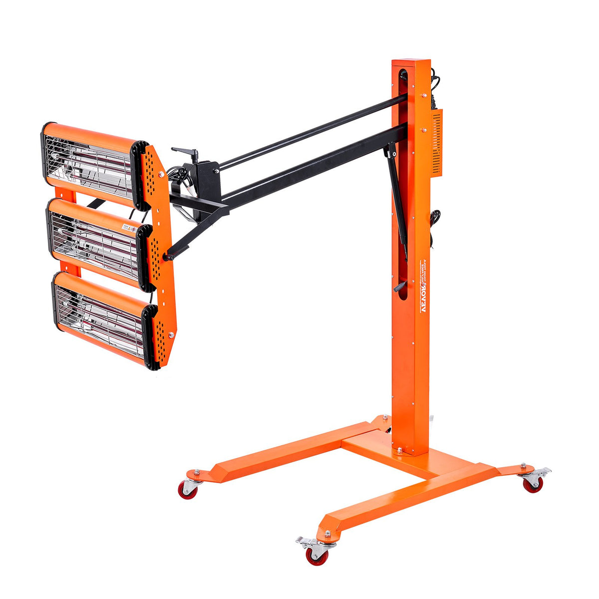 VEVOR Infrared Drying Lamp, 3300 W, with 1–60 min Timer and Auto Heat-up, on Stand, 0.8 m² Drying Area, for Painting and Repair Work, Body and Engine Drying