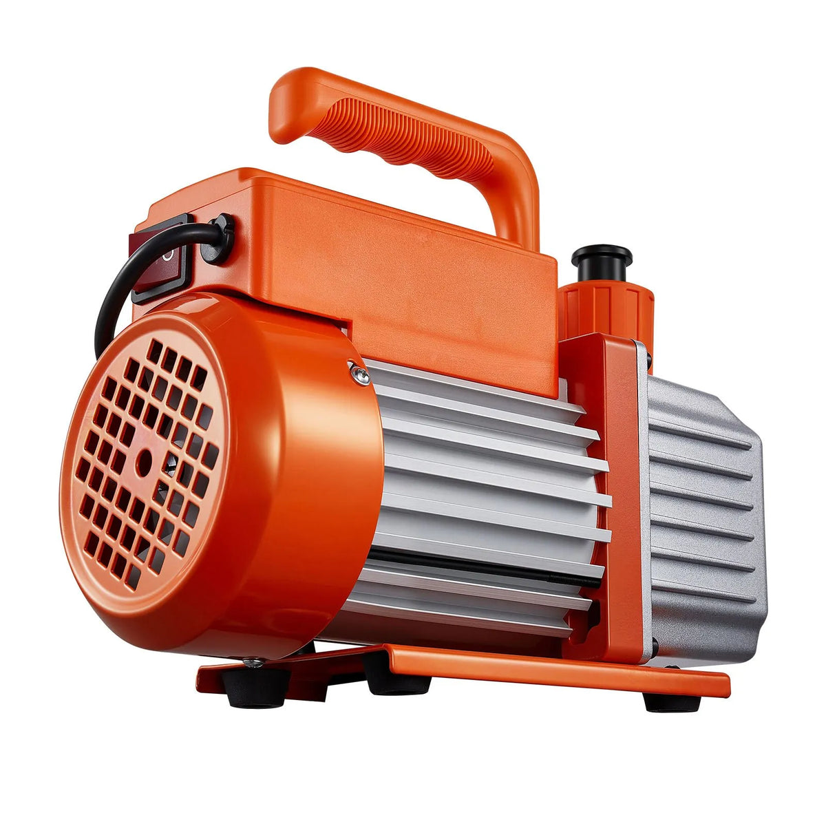 VEVOR Vacuum Pump 115 l/min with Gauge Kit, Single-Stage Rotary Vane HVAC Vacuum Pump with Refrigerant Manifold Gauges, Leak Detector and Carrying Bag for R134a, R22, R410a and R1234YF Systems