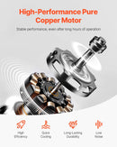 VEVOR vakuuma sūknis 300 l/min, vienpakāpes rotācijas lāpstiņu HVAC vakuuma sūknis R134a / R22 / R410a sistēmām, komplekts ar eļļas pudeli, paredzēts automobiļu kondicionieru apkopei un sveķu degazēšanai