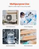 VEVOR vakuuma sūknis 300 l/min, vienpakāpes rotācijas lāpstiņu HVAC vakuuma sūknis R134a / R22 / R410a sistēmām, komplekts ar eļļas pudeli, paredzēts automobiļu kondicionieru apkopei un sveķu degazēšanai