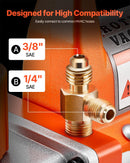 VEVOR vakuuma sūknis 100 l/min, vienpakāpes rotācijas lāpstiņu HVAC AC vakuuma sūknis ar 4 polu motoru, 5 Pa galējais vakuums, paredzēts R134a / R22 / R410a sistēmām, komplekts ar eļļas pudeli, automobiļu kondicionieru apkopei un sveķu degazēšanai