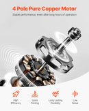 VEVOR vakuumsūknis 533 l/min, divpakāpju rotācijas lāpstiņu HVAC vakuumsūknis R134a, R22 un R410a sistēmām, automobiļu gaisa kondicionēšanas apkopei un sveķu degazēšanai ar eļļas pudeli