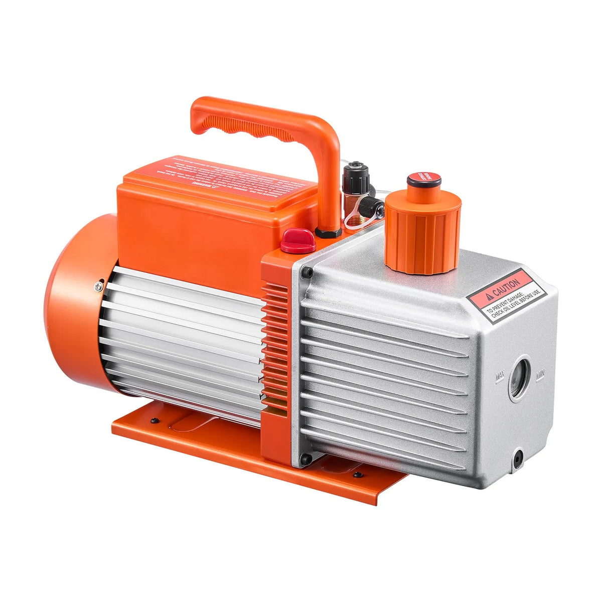 VEVOR Vacuum Pump 533 l/min, Two-Stage Rotary Vane HVAC Vacuum Pump for R134a, R22 and R410a Systems, Car Air Conditioning Maintenance and Resin Degassing with Oil Bottle