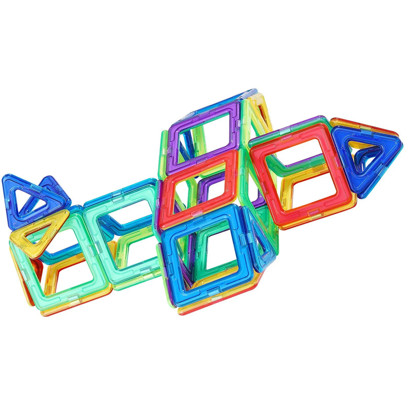 VEVOR magnētisko kluču komplekts, 62 gab., magnētiskie būvkluču elementi bērniem ar riteņu komplektu; STEM sensorā izglītojošā rotaļlieta bērniem no 4 gadu vecuma