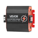 VEVOR 12 V 20 A DC–DC akumulatora lādētājs 250 W, borta lādētājs svina-skābes, litija, AGM, GEL un šķidrā elektrolīta akumulatoriem, viedā daudzpakāpju uzlāde, paredzēts kemperiem, komerctransportam, laivām un jahtām
