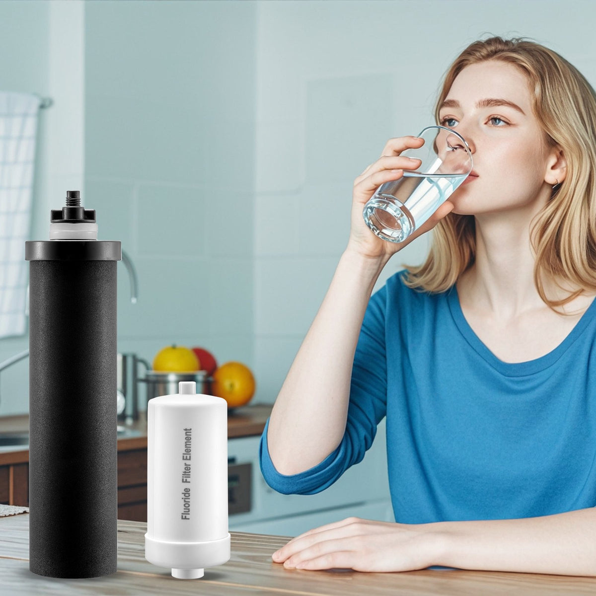 VEVOR Water Purification Replacement Filters for Gravity Filtration System, 4 pcs