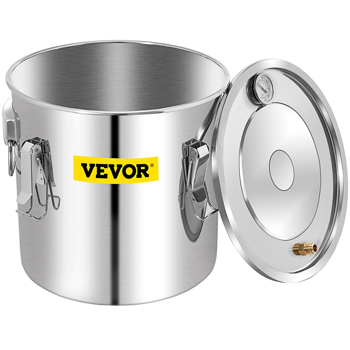 VEVOR Alcohol Distiller 50 L with Condenser, Copper Tube and Thermometer
