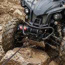 VEVOR elektriskā vinča ATV/UTV 1134 kg ar Φ4,8 mm x 12 m sintētisko trosi, vadu tālvadības pulti, IP55 ūdensizturība, alumīnija korpuss ar troses vadotni un montāžas plāksni bezceļu vilkšanai - ZEMLETES.LV