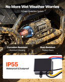 VEVOR elektriskā vinča 1587 kg, 12 V DC ATV/UTV vinča ar Ø5,5 mm x 10 m sintētisko trosi un vadu tālvadību, IP55, alumīnija vadīkla un montāžas plāksne, vilkšanai, melna - ZEMLETES.LV