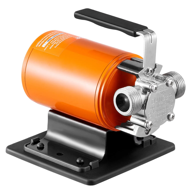 VEVOR ūdens pārsūknēšanas sūknis 12 V DC, plūsma 23 l/min, jauda 75 W, pārnēsājams elektriskais sūknis ar 183 cm iesūkšanas šļūtenes komplektu, lāpstiņriteni un sieta filtru dārza, lietus ūdens tvertņu, baseinu, dīķu, burbuļvannu un akvāriju nosusināšanai