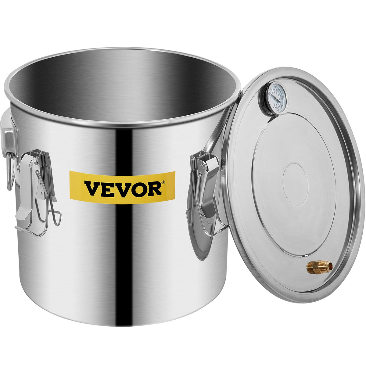 VEVOR Distillation Apparatus 19 l with Copper Tube and Thermometer, for Alcohol, Oils and Hydrosols