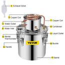 30L nerūsējoša tērauda destilācijas aparāts, aprīkots ar termo regulatoru un sistēmu ērtai uzraudzībai,  augstu efektivitāti un izcilu dzesēšanas veiktspēju, kas ļauj ražot alkoholu un destilēt ūdeni.