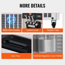 VEVOR komerciālā mīkstā saldējuma mašīna, 34-44 L/h ražība, 3 garšas, LED panelis