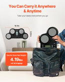 VEVOR elektriskā bungas sistēma ar 4 spilventiņiem, 163 skaņām, austiņu ligzdu un stereo skaļruņiem