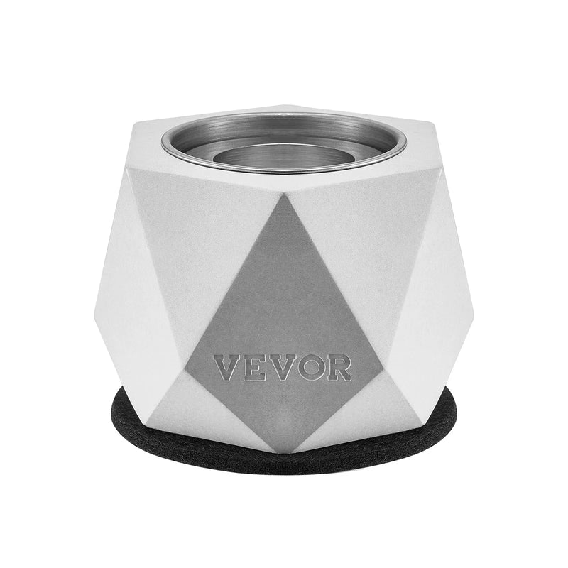 VEVOR galda virsmas ugunskura bļoda, betona mini kamīns iekštelpām un ārtelpām, pārnēsājams spirta degļa ugunskurs ar komplektā iekļautu dzēšamo vāku, piemērots terasei un balkonam, gaiši pelēks