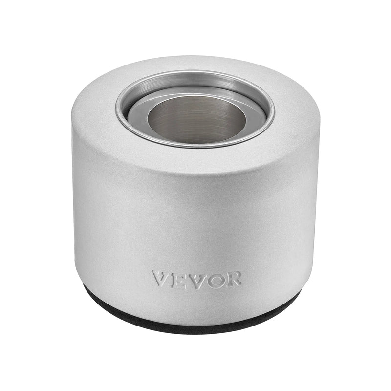 VEVOR galda ugunskura bļoda, betona galda kamīns iekštelpām un āra dekoram, pārnēsājams spirta deglis “S’mores” pagatavošanai, piemērots terasei un balkonam ar ugunsdzēšļa vāku, cilindrisks gaiši pelēks