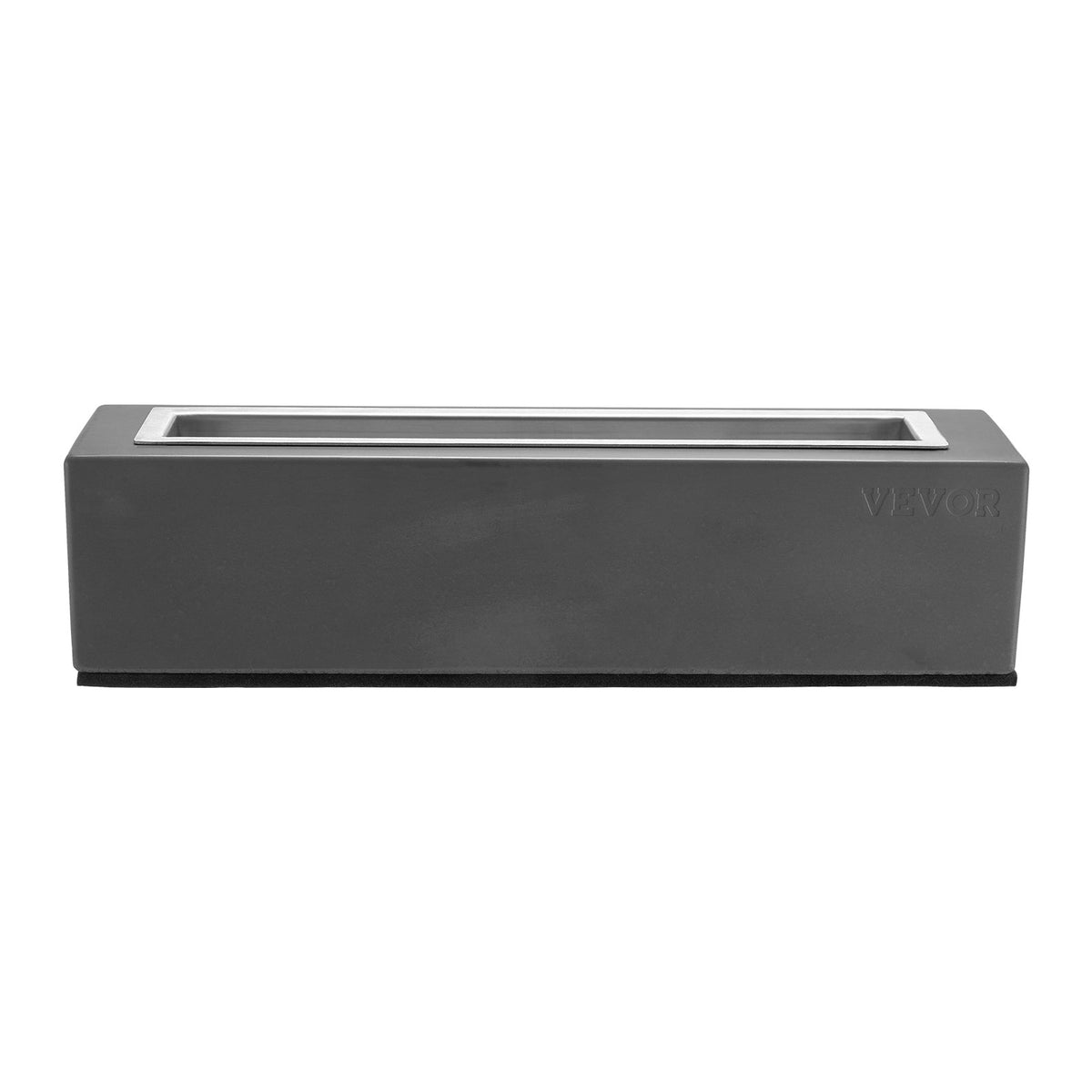 VEVOR Tabletop Fire Bowl 38 cm, Concrete Table Fireplace for Indoor and Outdoor Décor, Portable Ethanol Burner for S'mores Making, Suitable for Terrace and Balcony, with Fire Extinguisher Lid, Square Light Grey