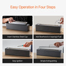 VEVOR galda ugunskura bļoda 38 cm, betona galda kamīns iekštelpām un āra dekoram, pārnēsājams spirta deglis “S’mores” pagatavošanai, piemērots terasei un balkonam, ar ugunsdzēšļa vāku, kvadrātveida gaiši pelēks